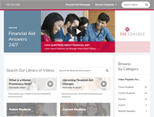 Tablet Screenshot of leecollege.financialaidtv.com