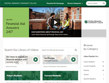 Tablet Screenshot of cpcc.financialaidtv.com