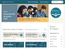 Tablet Screenshot of berkeleycitycollege.financialaidtv.com