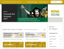 Tablet Screenshot of nova.financialaidtv.com
