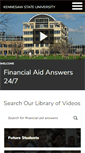 Mobile Screenshot of kennesawstate.financialaidtv.com