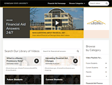 Tablet Screenshot of kennesawstate.financialaidtv.com