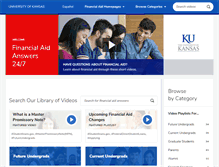 Tablet Screenshot of ku.financialaidtv.com